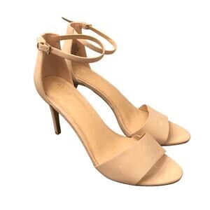 Apt 9 Nude High Heels Tan Cream Beige Formal Shoes Size 11 Ankle Strap Stilleto